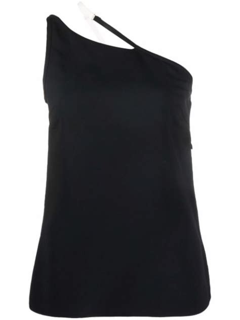 Givenchy Contrast Asymmetric Strap Top 